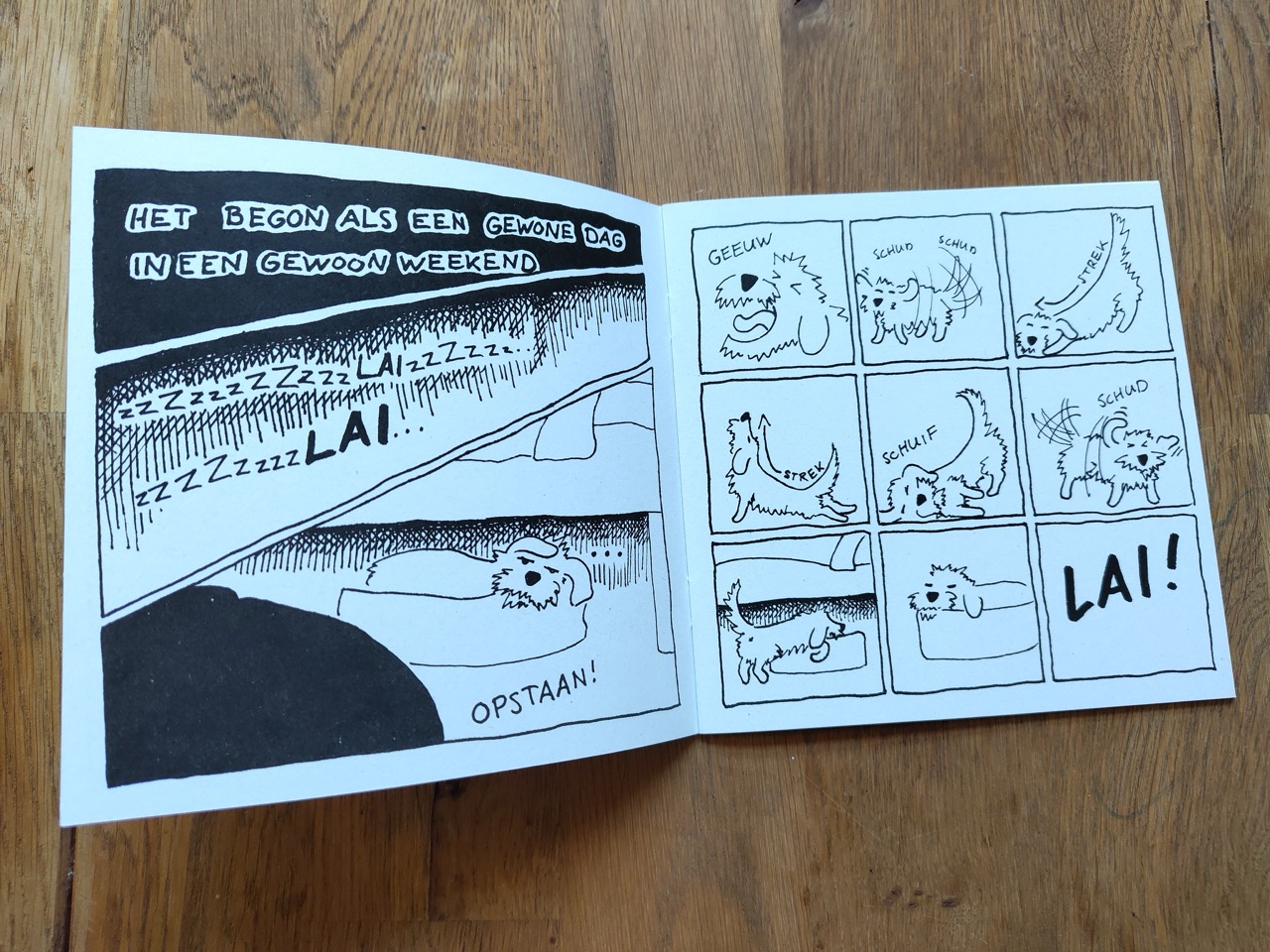 first two pages of the zine